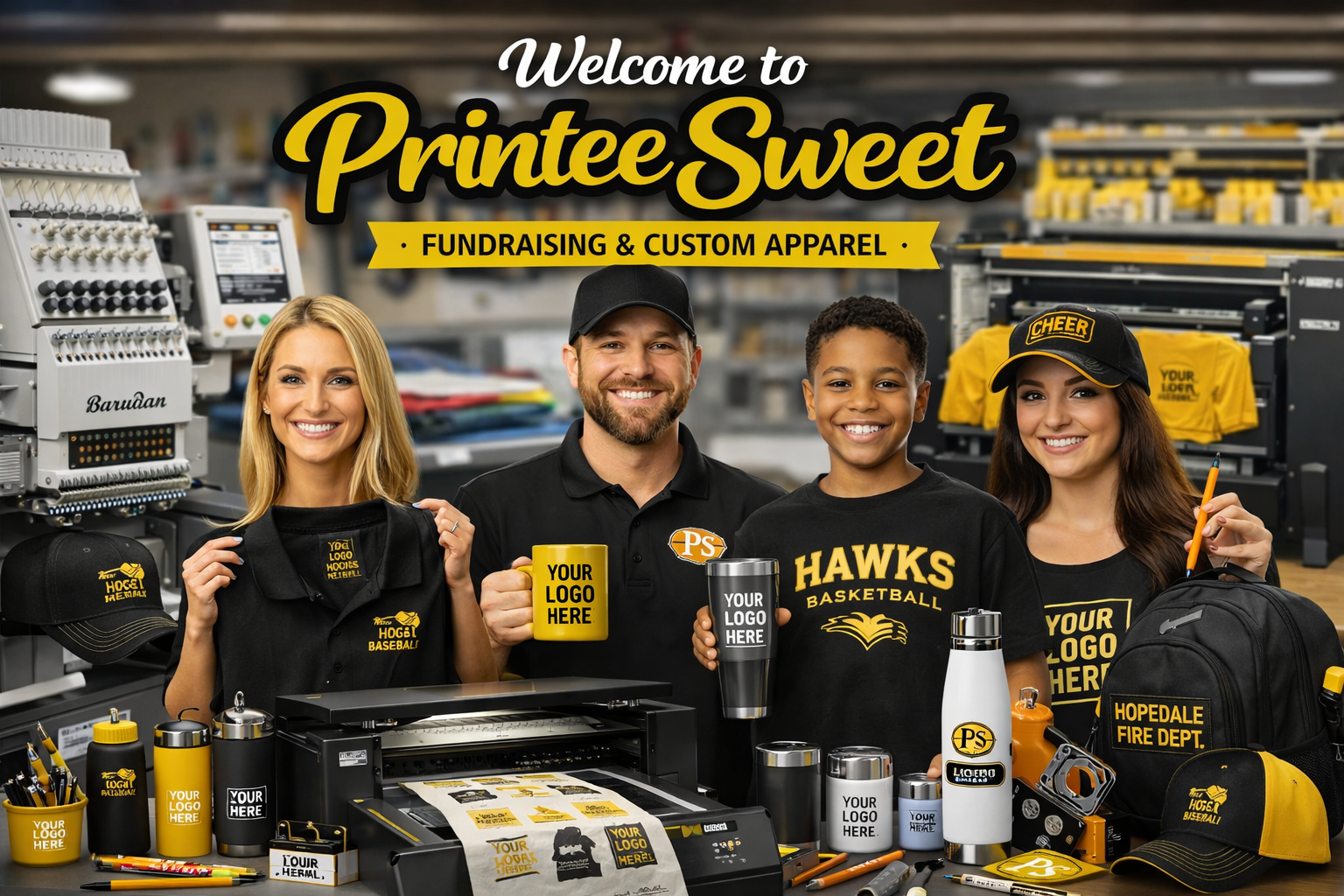 Printeesweet custom apparel, promo, fundraising and production services