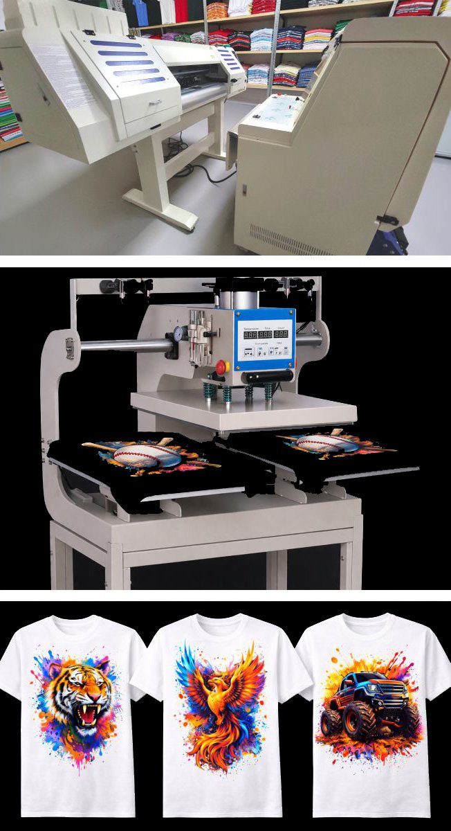DTF printing custom apparel from Printeesweet