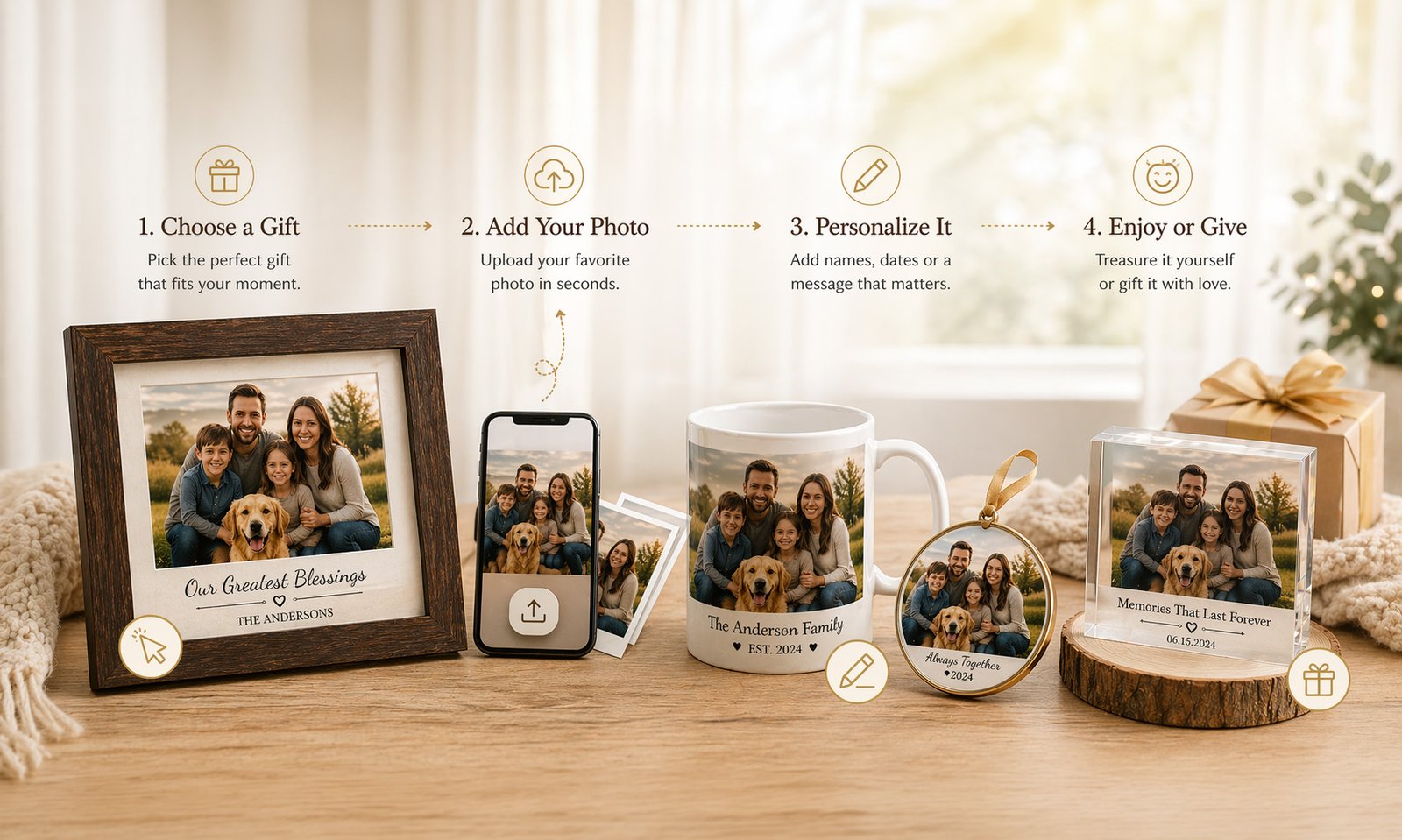 Custom photo gift process by Printeesweet