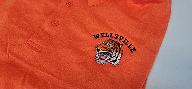 Embroidered polo shirts