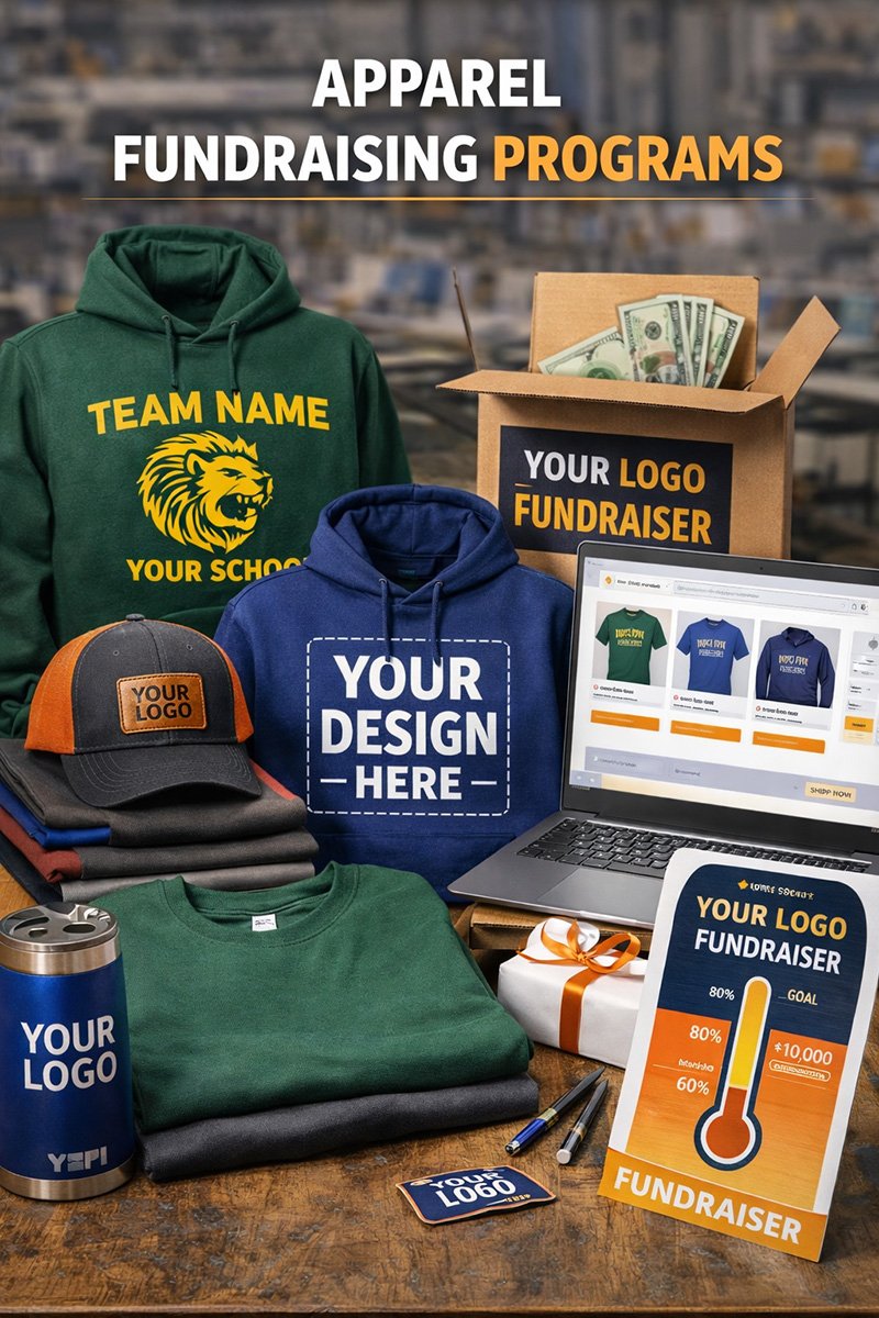 Apparel fundraising programs