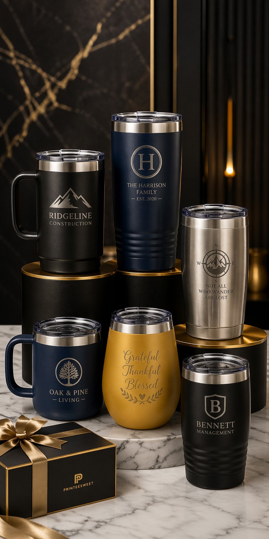 Premium custom Polar Camel drinkware by Printeesweet