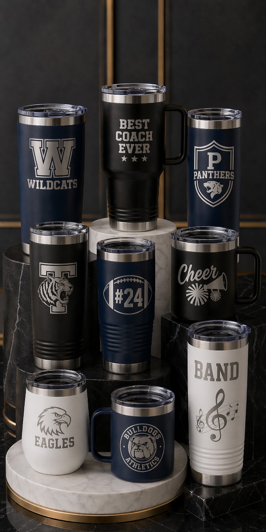 Custom Polar Camel school and team drinkware