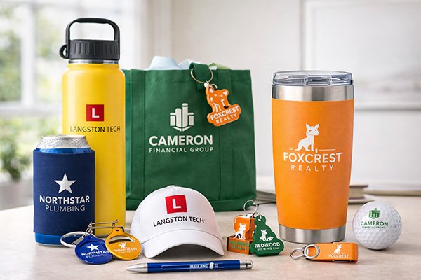 Promotional products giveaways and drinkware